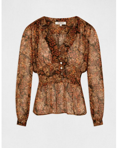 Blusa Estampada de Manga Larga Morgan | Jayme Shop