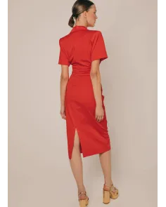 Vestido Midi con Cuello de Solapas Cherubina | Jayme Shop 2