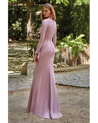 Vestido Largo con Frunces Valerio Luna | Jayme Shop