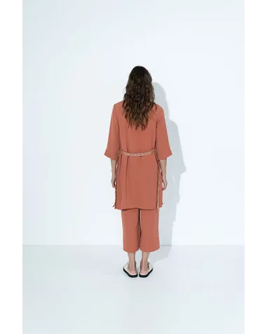 Guardapolvo con Cuello de Solapas Hongo | Jayme Shop