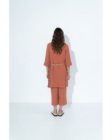 Guardapolvo con Cuello de Solapas Hongo | Jayme Shop