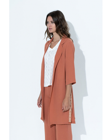 Guardapolvo con Cuello de Solapas Hongo | Jayme Shop