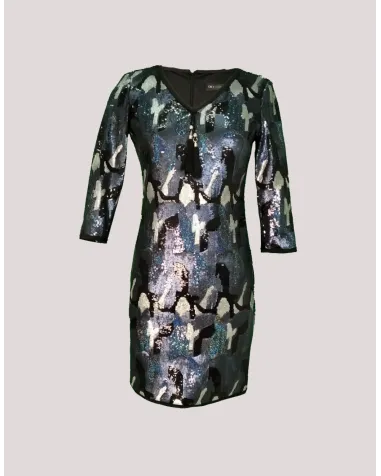 Vestido Corto de Lentejuelas Oky | Jayme Shop