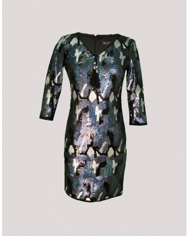 Vestido Corto de Lentejuelas Oky | Jayme Shop