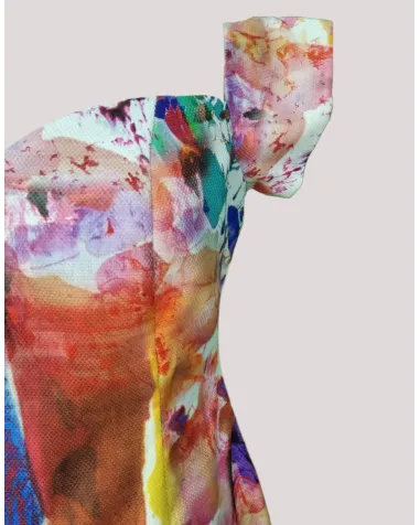 Vestido Corto Multicolor Ce Rober | Jayme Shop