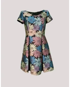 Vestido Estampado con falda de Palas Carla Ruiz | Jayme Shop