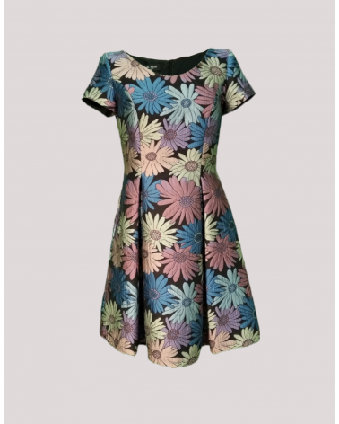 Vestido Estampado con falda de Palas Carla Ruiz | Jayme Shop