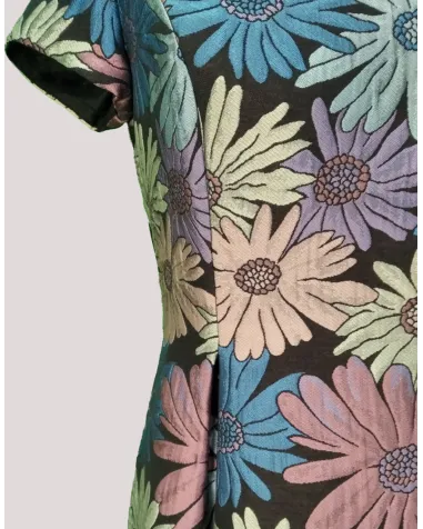 Vestido Estampado con falda de Palas Carla Ruiz | Jayme Shop