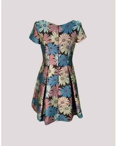 Vestido Estampado con falda de Palas Carla Ruiz | Jayme Shop