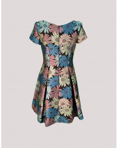 Vestido Estampado con falda de Palas Carla Ruiz | Jayme Shop