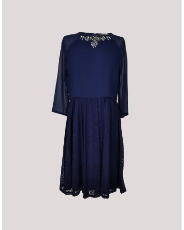 Vestido con Falda de Encaje Little Mistress | Jayme Shop