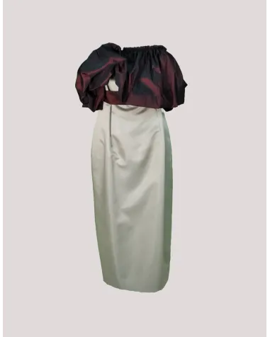 Vestido con Pecho Drapeado Matilde Cano | Jayme Shop