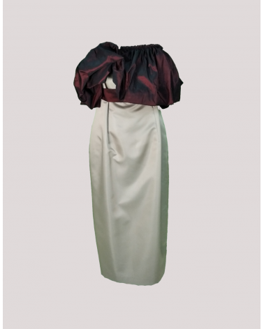 Vestido con Pecho Drapeado Matilde Cano | Jayme Shop