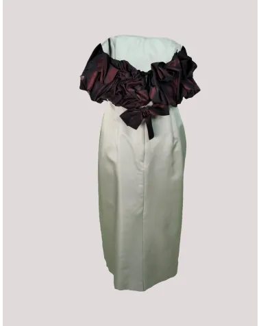 Vestido con Pecho Drapeado Matilde Cano | Jayme Shop