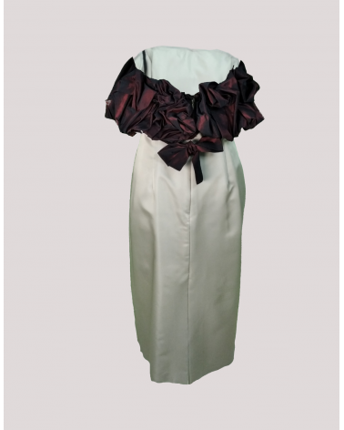 Vestido con Pecho Drapeado Matilde Cano | Jayme Shop