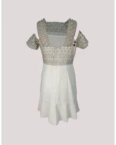 Vestido Corto de Encaje y Vuelo Carla Ruiz | Jayme Shop 2