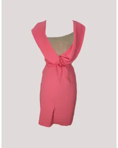 Vestido Corto con Cuello Drapeado Miguel de Luna | Jayme Shop 2