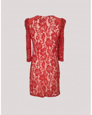 Vestido Corto con manga transparente Little Mistress | Jayme Shop