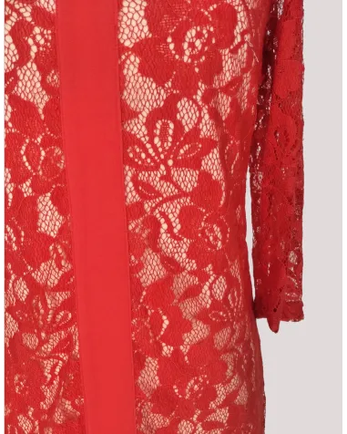 Vestido Corto con manga transparente Little Mistress | Jayme Shop