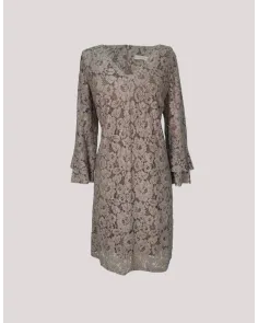 Vestido Corto de Encaje con Volantes Oky | Jayme Shop