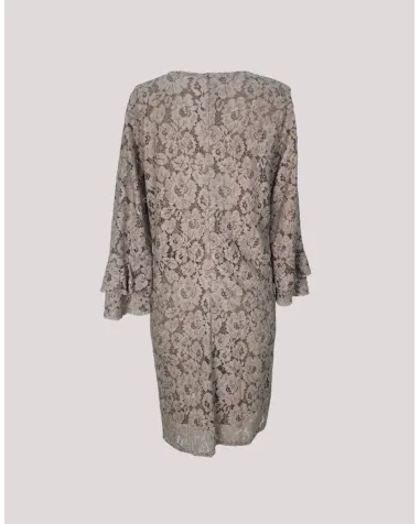 Vestido Corto de Encaje con Volantes Oky | Jayme Shop