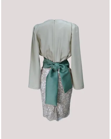 Vestido Corto Falda Bordada Máss Matilde Cano | Jayme Shop