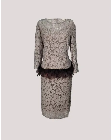 Conjunto de Blusa y Falda de Encaje Oky | Jayme Shop