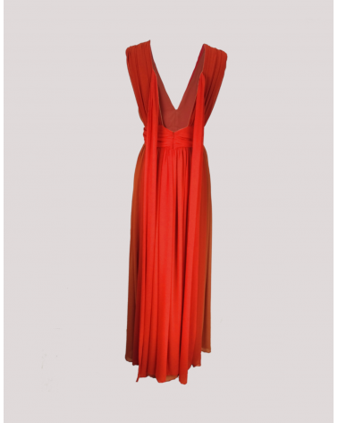 Vestido Largo en Gasa Charo Azcona | Jayme Shop