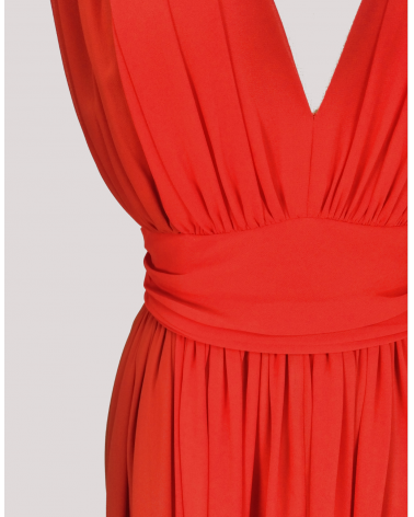 Vestido Largo en Gasa Charo Azcona | Jayme Shop