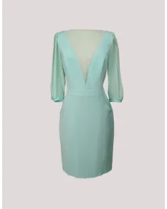 Vestido Escote en V de Gasa Susana Lirola | Jayme Shop