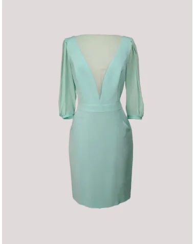 Vestido Escote en V de Gasa Susana Lirola | Jayme Shop