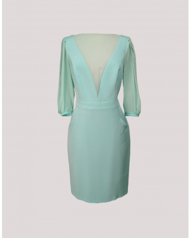 Vestido Escote en V de Gasa Susana Lirola | Jayme Shop