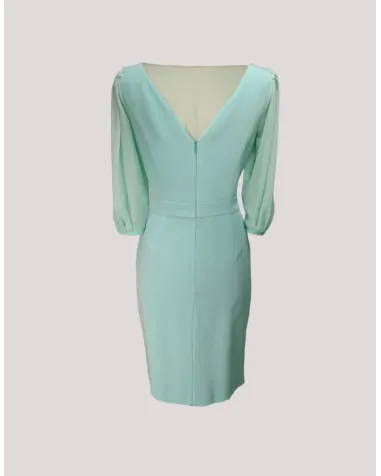 Vestido Escote en V de Gasa Susana Lirola | Jayme Shop