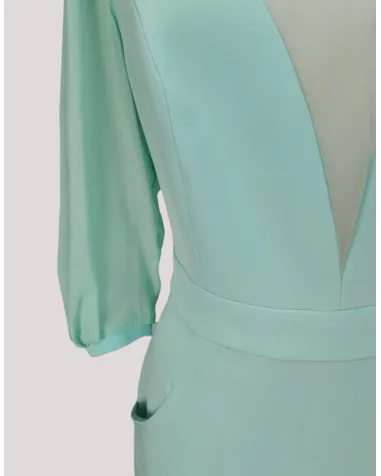 Vestido Escote en V de Gasa Susana Lirola | Jayme Shop