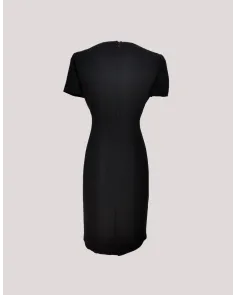 Vestido Negro con Manga Corta Carmela Rosso | Jayme Shop 2