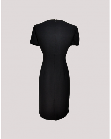 Vestido Negro con Manga Corta Carmela Rosso | Jayme Shop