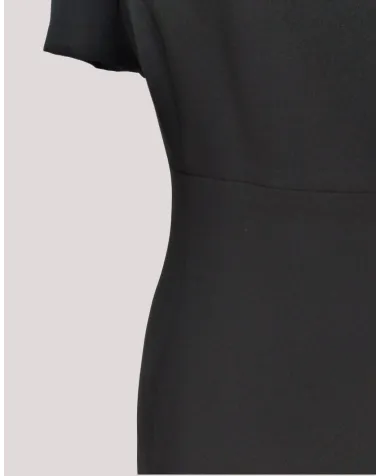 Vestido Negro con Manga Corta Carmela Rosso | Jayme Shop