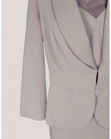 Conjunto de Chaqueta y Vestido Rosa Carla Ruiz | Jayme Shop