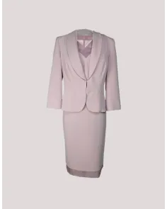 Conjunto de Chaqueta y Vestido Rosa Carla Ruiz | Jayme Shop