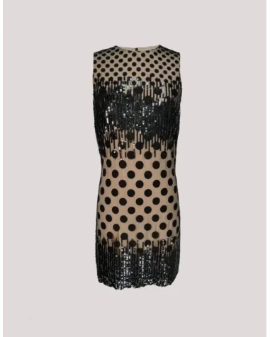 Vestido Corto Ajustado con Lentejuelas Matilde Cano | Jayme Shop