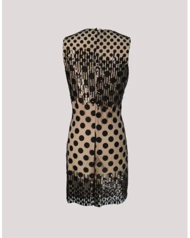 Vestido Corto Ajustado con Lentejuelas Matilde Cano | Jayme Shop