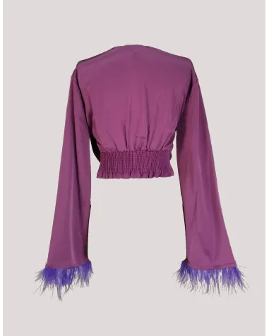 Top Corto con Plumas Mironcé | Jayme Shop