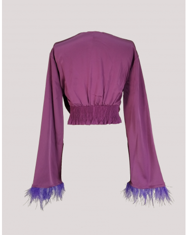 Top Corto con Plumas Mironcé | Jayme Shop