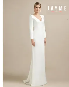 Vestido de novia Esthefan con aplique de encaje| Tienda online 2