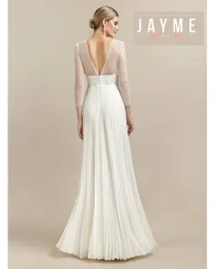 Vestido de Novia con Falda Plisada Esthefan | Jayme Shop 2