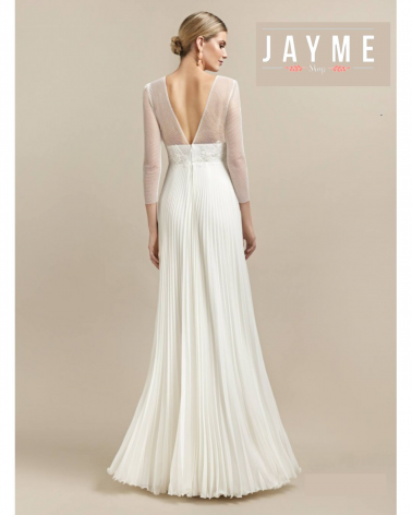 Vestido de Novia con Falda Plisada Esthefan | Jayme Shop