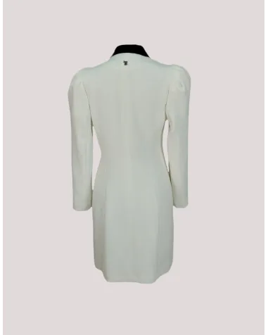 Vestido Corto Con Cuello Smoking Laura Bernal | Jayme Shop