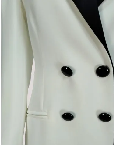 Vestido Corto Con Cuello Smoking Laura Bernal | Jayme Shop