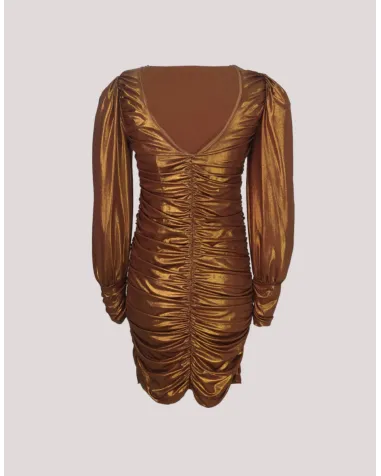 Vestido Corto Drapeado Mironcé | Jayme Shop