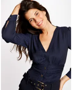 Camisa con Manga Y Cintura Ajustada Morgan | Jayme Shop